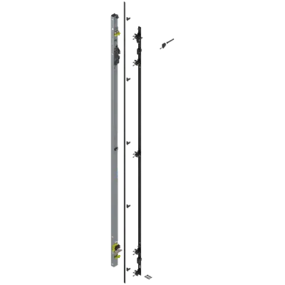 Система розсувних дверей Revego UNO + UNO без цоколю ліва 2707–2856 мм