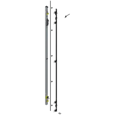 Система розсувних дверей Revego UNO + UNO без цоколю ліва 2857–2999 мм