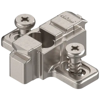 Монтажна планка CLIP хрестоподібна 9 мм з вмонтованими єврогвинтами